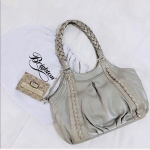 Brighton Silver Leather Purse